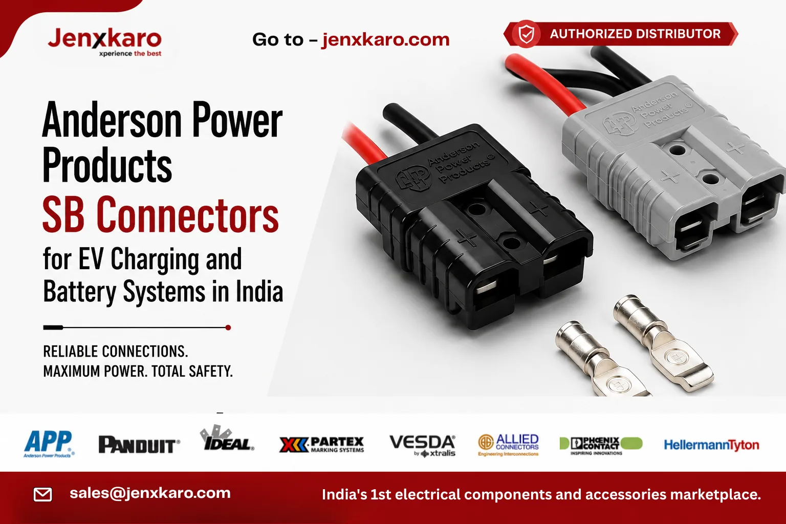 Anderson Power Products SB Connectors for EV Charging and Battery Systems in India